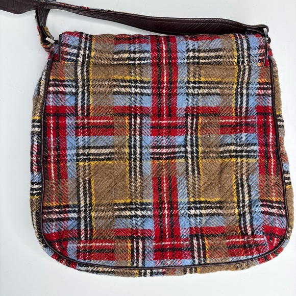Vera Bradley Highland Patchwork Plaid Crossbody Tweed Wool Blend Preppy Teacher - Picture 5 of 9